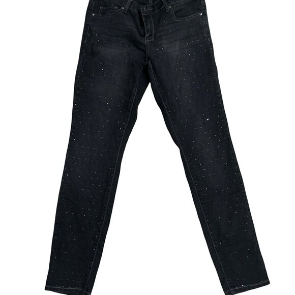 Aeropostale Pants - Vintage Aeropostale Lola Embellished Blue Denim Jeggings Womens Size 10 Regular
